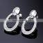 Fashion Earring Jewelery Allibaba com Oval Shape Cubic Zircon Vintage Drop Earrings