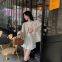 A short faux mink fur coat, a young and eco-friendly European mink fur coat for women in autumn and winter