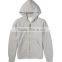 2016 Custom Wholesale Blank Zip Up Grey Hoodies Men