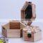 High space wooden jewelery box with mirror