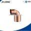 J9006 UPC,NSF approved factory price copper pex fittings, copper reducing elbow, 90 degree, asme b 16.22