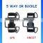 Plastic adjustable 5 way stroller baby car buckle