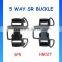 Plastic adjustable 5 way stroller baby car buckle