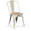 Distressed Metal Vintage Chair Industrial Metal Dining Chair                        
                                                Quality Choice