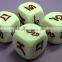 High quality plastic laser engraved dice