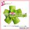 Wholesale fashion jewelry ribbon flower hair clip,bear decoration flower hair clip for girls