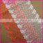 Double sides 22.5cm Red Embroidery Water Soluble Woman Shirt Laces