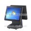 dual screen 15 inch all in one touch restaurant pos equipment / point of sale terminals/ point of sale machine