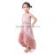 Vintage Children Frocks Design Wholesale Women Dress Pink Cotton Backless Baby Girls Party Dress With Lace