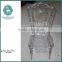 Transparent resin royal chairs wood king