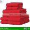 2015 China supplier 100% cotton 6 pieces bath hotel towel sets