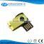 Noble Colorful Super Slim Metal Swivel USB Flash Drive With Key Ring