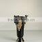 15"Black gold grape Antique ceramic porcelain flowers basket vase