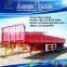 2015 Hot Sale 3 axles flatbed semi trailers for sale with movable side walls