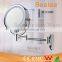 8.5 Inch Round Foldable Makeup Mirror AC Power Wall Mirror With Led Light