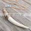 Antler Necklace, Wire Wrap Necklace, Rustic Jewelry Antler Jewelry, Long Horn Necklace, Antler Statement Necklace