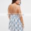 2016 China Wholesale Summer Latest Front Tye Dye Women Plus Size Beach Dress
