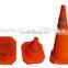 NEW 2016 orange flexible traffic cone height 55cm/55cm folding road cone with light/light weight traffic cone