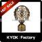 KYOK 2016 fancy decorative stretch curtain rods accessories,spray paint technology aluminum zinc curtain rod finial