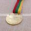 Custom high quality shiny sports gold medals / award medals with ribbon