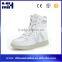 Big Size 7 Colors Changing Leather High Top Lace Up LED Shoes Women