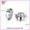 New Arrival 316L Titanium Steel Earring Jewelrys Simple Design Jewelry Silver Hoop Earring with Different Size Stainless Steel