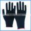 Black Nylon Water Based PU Coated Palm Fit Working Gloves EN388 4121