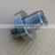 Custom lathe machine turning thread hex nut screw part