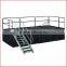 Aluminum portable stage handrail with 0.8 m height