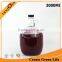 1.5L Large California Red Wine Glass Bottle With Small Handle