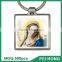 Best selling decorative Europe christian catholic printed metal keychain