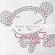 wholesales custome made spangle pet sequin hot fix transfer