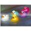 Hot 2 inch Duck Bath Light Vinyl Toys/OEM Made Shining Animals PVC Vinyl Toys/Custom Light Vinyl Toys China Factory