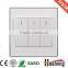 White pc 220V wall switch and socket