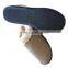 Popular blue fur patchwoek Plush Surrounded warm Slipper For Men