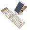 2 IN 1 Slim Bluetooth Wireless Foldable Full Size Keypad Portable Keyboard With Holder Stand For iphone SAMSUNG ipad PC Tablet