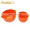eco-friendly different size food grade silicone mixing bowl
