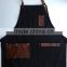 Vintage Denim Apron With Leather Trim Wholesale
