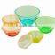 Glassware Dinner Set Plastic Lid Glass Storage Bowl