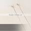 925 Sterling Silver fashion Seashell Pearl Anti allergy Line Threader Earrings