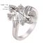 Women Special New Fashion Heart Shaped 18K Gold Plated Ring for Party