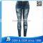 Custom Shredded Ripped Skinny Jeans For Girls