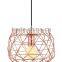 Hot Sale E27 Copper Hanging Lamp,Edison Light Bulb Cage Lamp,Copper Pendant Bird Cage Light