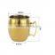 Stainless steel Mule Mug with gold plated color