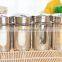 High quality Glass bottles with stainless steel coating Spice & Pepper Shakers/spice container / glass salt and pepper shakers                        
                                                Quality Choice