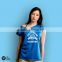 2016 Custom Design Women Female T-shirt Print Logo Slogan DTG OEM service Screenprint Transfer