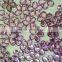 purple color flower design loose beads with hole for sewing on dress