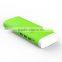 colorful coating printed mobile portable charger power bank with 3 usb output and led lamp