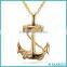 Wholesae 18 K Gold Plated Silver Jewelry 925 Sterling Silver Anchor Pendant