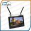 C334 Flysight Upgrade 7'' FPV Monitor Black Pearl RC801 with Built-in 5.8g Wireless AV Receiver No Blue Screen for RC Drone UAV